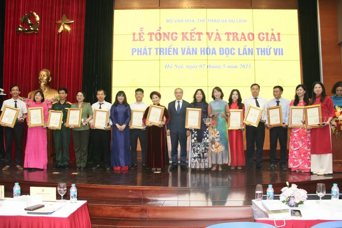 Vinh danh 35 cá nhân, tập thể phát triển văn hóa đọc