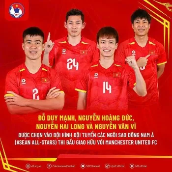 4 cầu thủ Việt Nam nào sẽ tham gia trận đấu với MU?