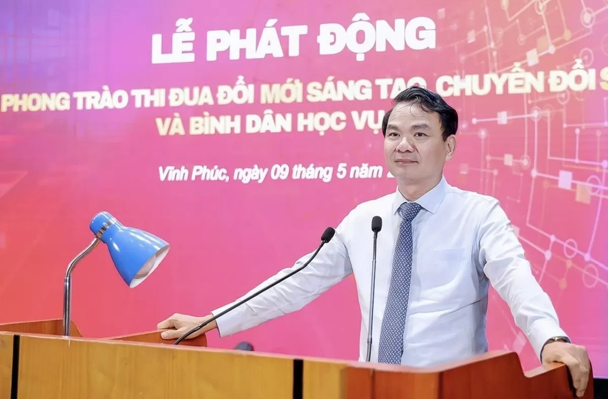 Vĩnh Phúc: Phát động phong trào thi đua 'Đổi mới sáng tạo, chuyển đổi số và Bình dân học vụ số'