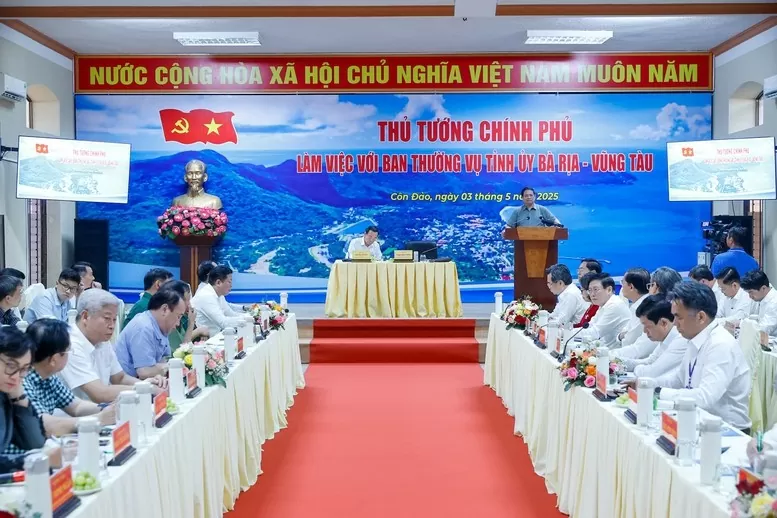 Thủ tướng cơ bản hoan nghênh tỉnh Bà Rịa - Vũng Tàu, huyện Côn Đảo đã đạt được nhiều chỉ tiêu đề ra của năm 2025.