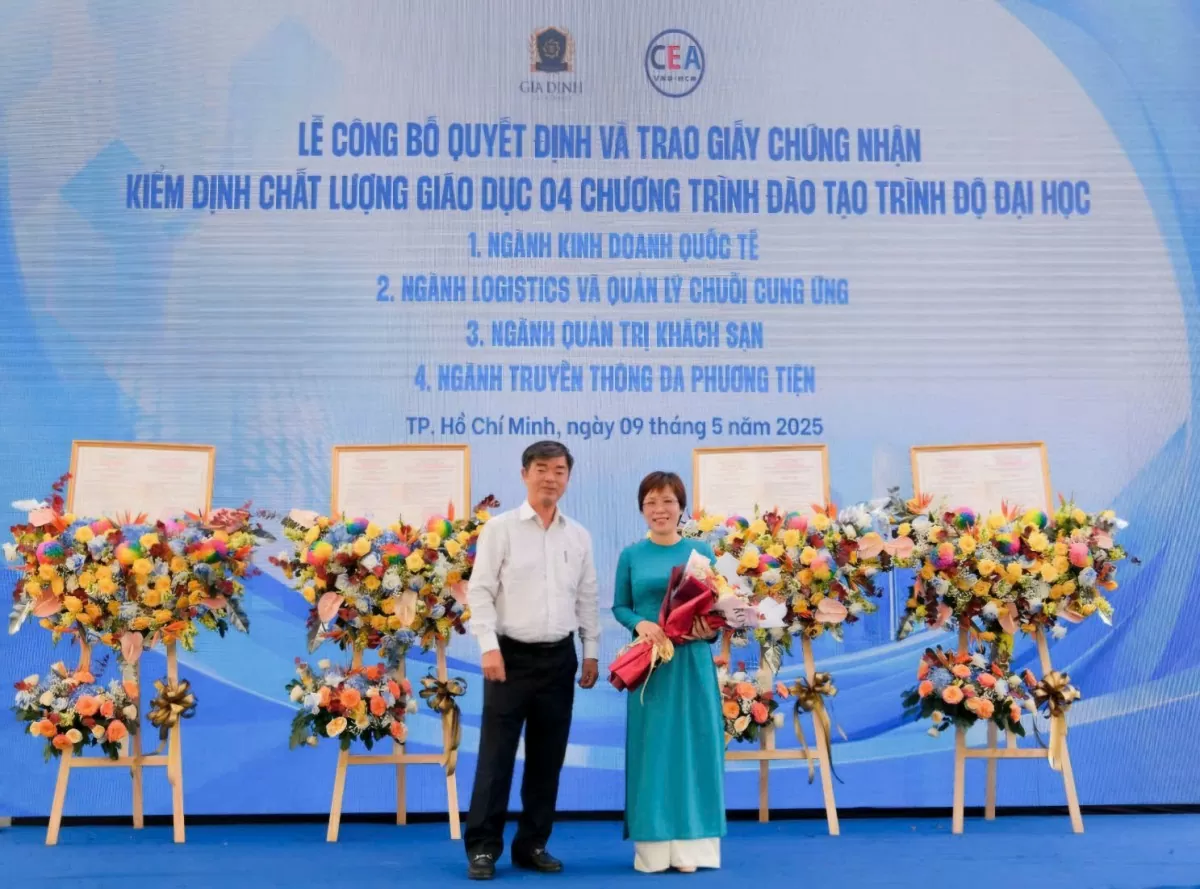 Trường Đại học Gia Định đón nhận kiểm định bốn ngành học
