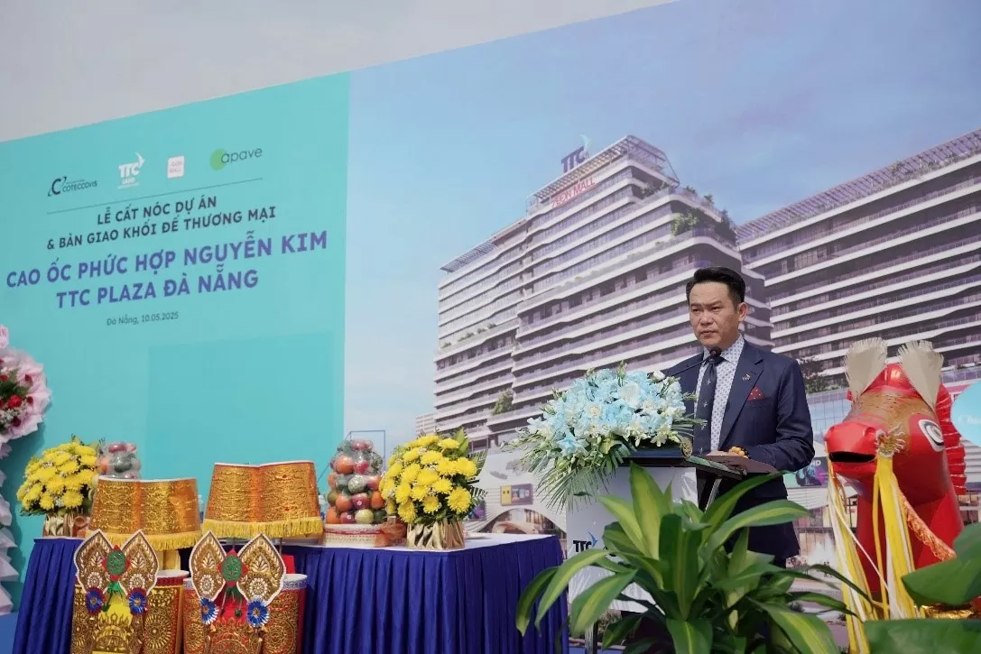TTC Plaza Đà Nẵng cất nóc, bàn giao khối đế thương mại