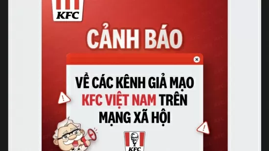 Nhiều tài khoản mạng xã hội giả mạo thương hiệu đồ ăn nhanh