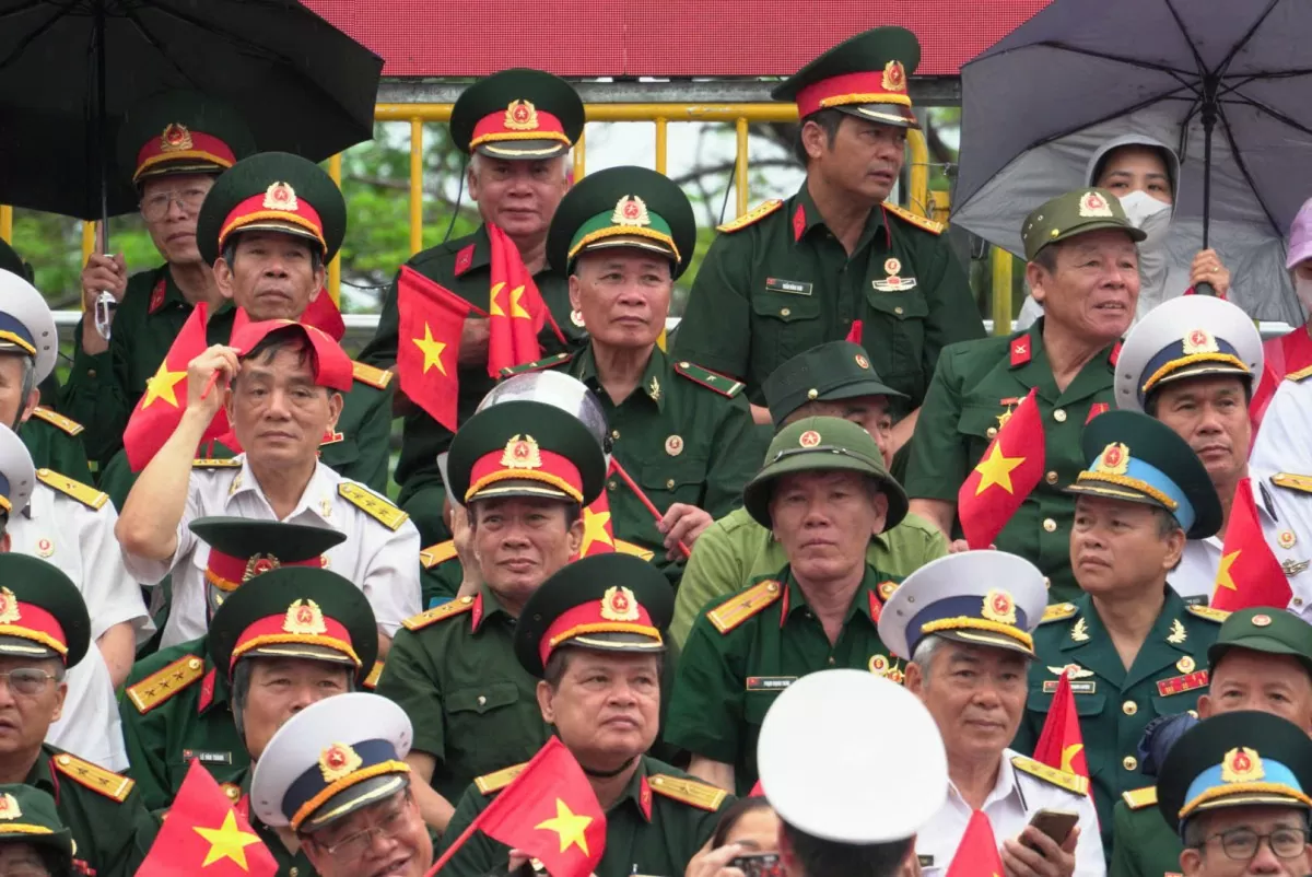 Toàn cảnh lễ diễuhành kỷ niệm 70 năm ngàyGiảiphóng Hải Phòng