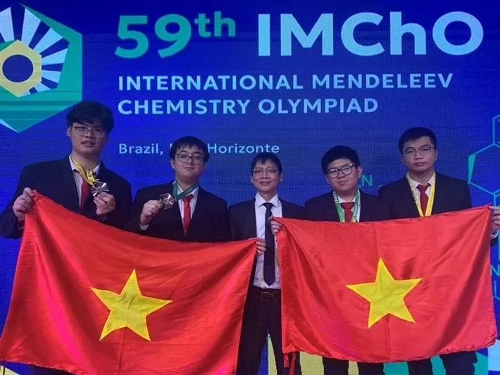 Việt Nam giành 4 huy chương Olympic Hóa học Mendeleev