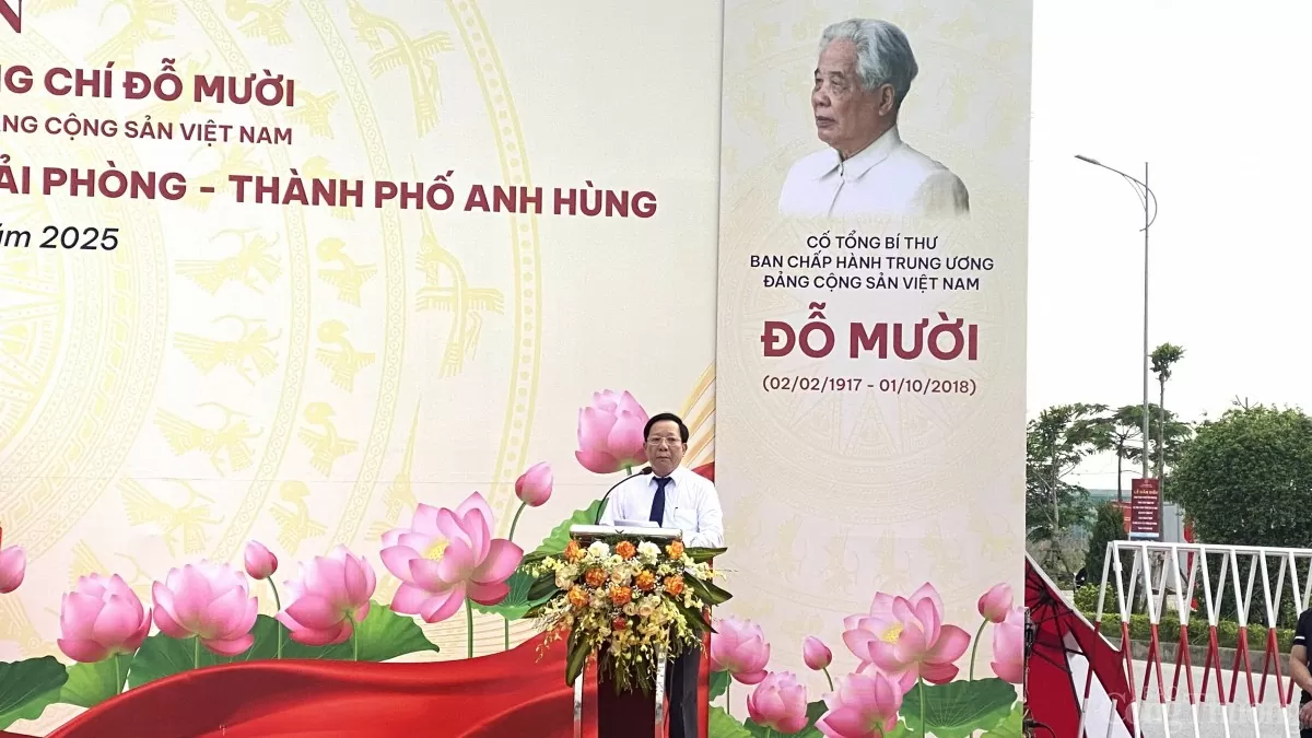 Hải Phòng: Gắn biển đường mang tên đồng chí Đỗ Mười
