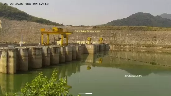 Thủy điện Trung Sơn đảm bảo cấp nước và phát điện mùa cạn
