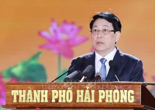 Chủ tịch nước Lương Cường: Hải Phòng có cơ hội to lớn, đi đầu cả nước trong công nghiệp hóa, hiện đại hóa