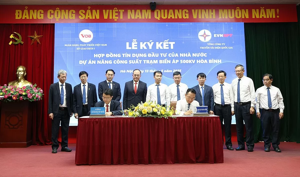 VDB cung cấp khoản tín dụng 22.000 tỷ cho các dự án truyền tải điện của EVNNPT
