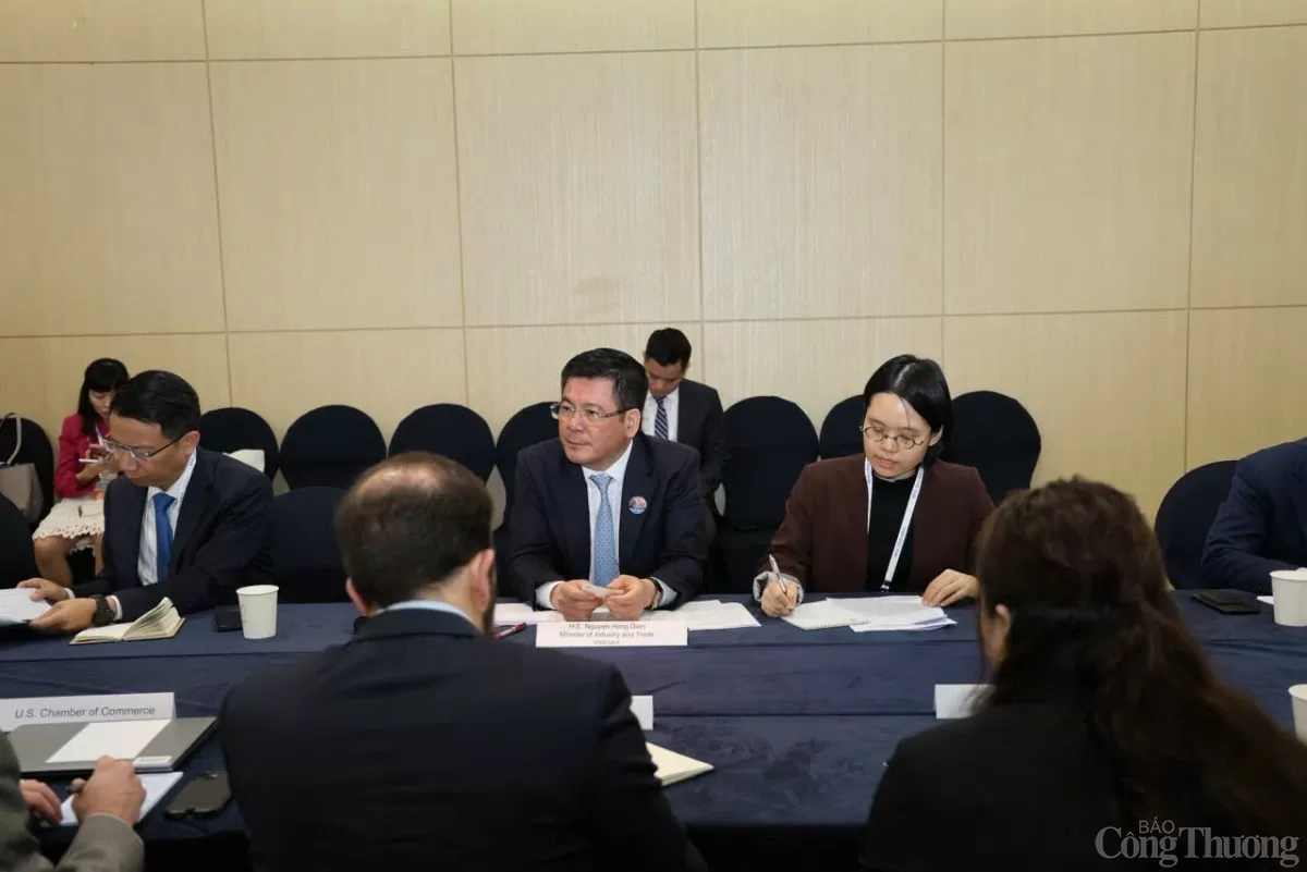 Bộ trưởng Nguyễn Hồng Diên làm việc với Liên minh doanh nghiệp Hoa Kỳ -APEC