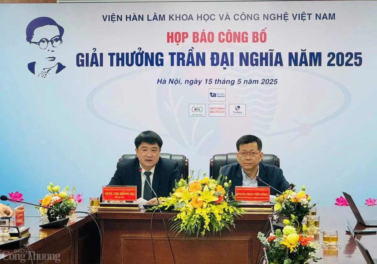 Hai công trình khoa học được trao Giải thưởng Trần Đại Nghĩa