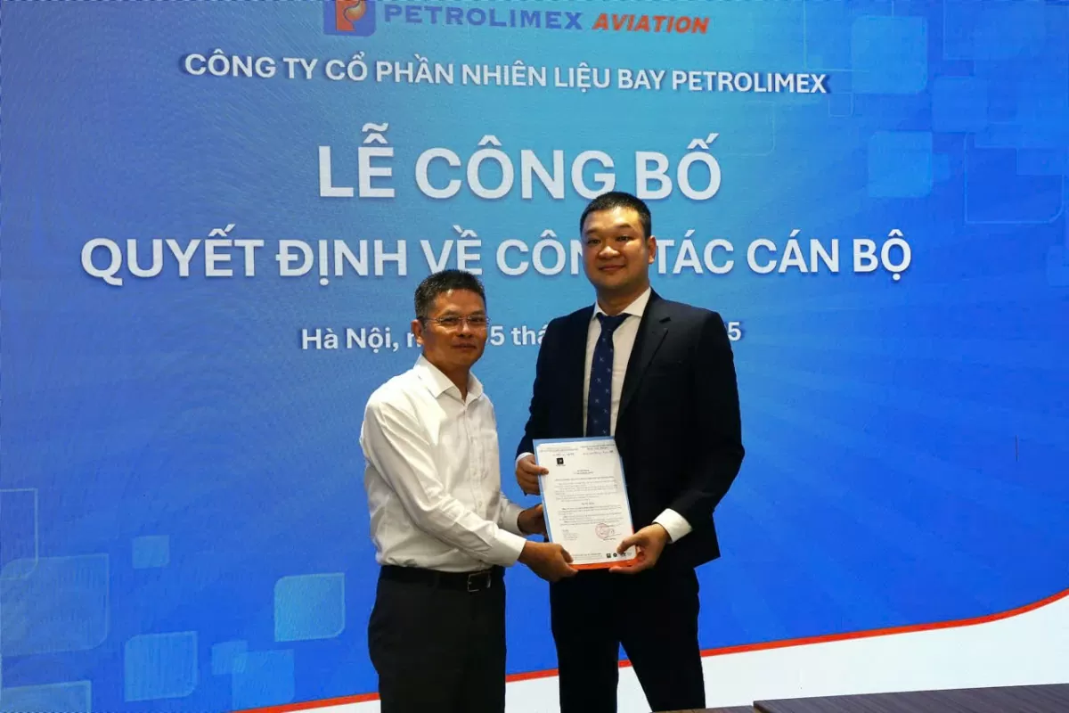 Petrolimex Aviation bổ nhiệm Trưởng phòng Nhân sự và Trưởng phòng Kỹ