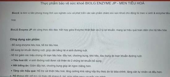 Quảng cáo sản phẩm men tiêu hóa "quên" ghi cảnh báo