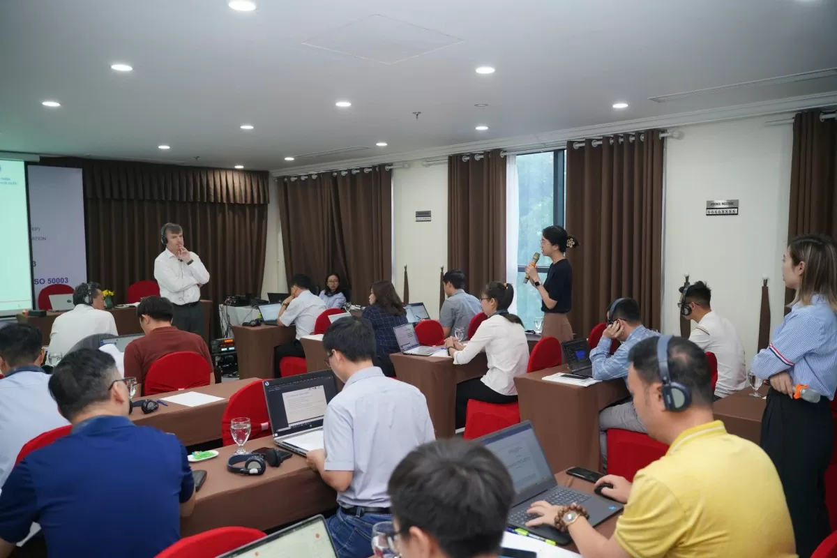 Ông Sanjaya Man Shrestha, Quản lý Dự án IEEP của UNIDO phát biểu khai mạc