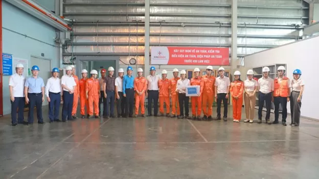 EVNGENCO1 thăm và làm việc tại Công ty Nhiệt điện Nghi Sơn