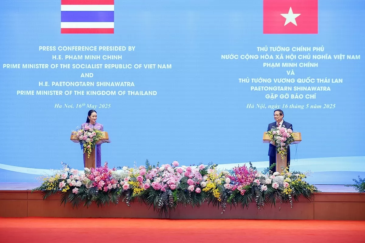 Hai Thủ tướng cho biết hai bên cũng thống nhất về việc tăng cường phối hợp, trao đổi về các vấn đề khu vực và quốc tế cùng quan tâm - Ảnh: VGP/Nhật Bắc