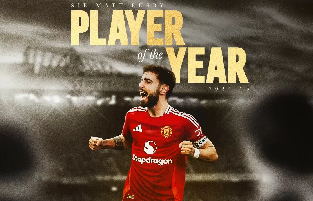 Bruno Fernandes nhận giải cầu thủ xuất sắc mùa của Manchester United
