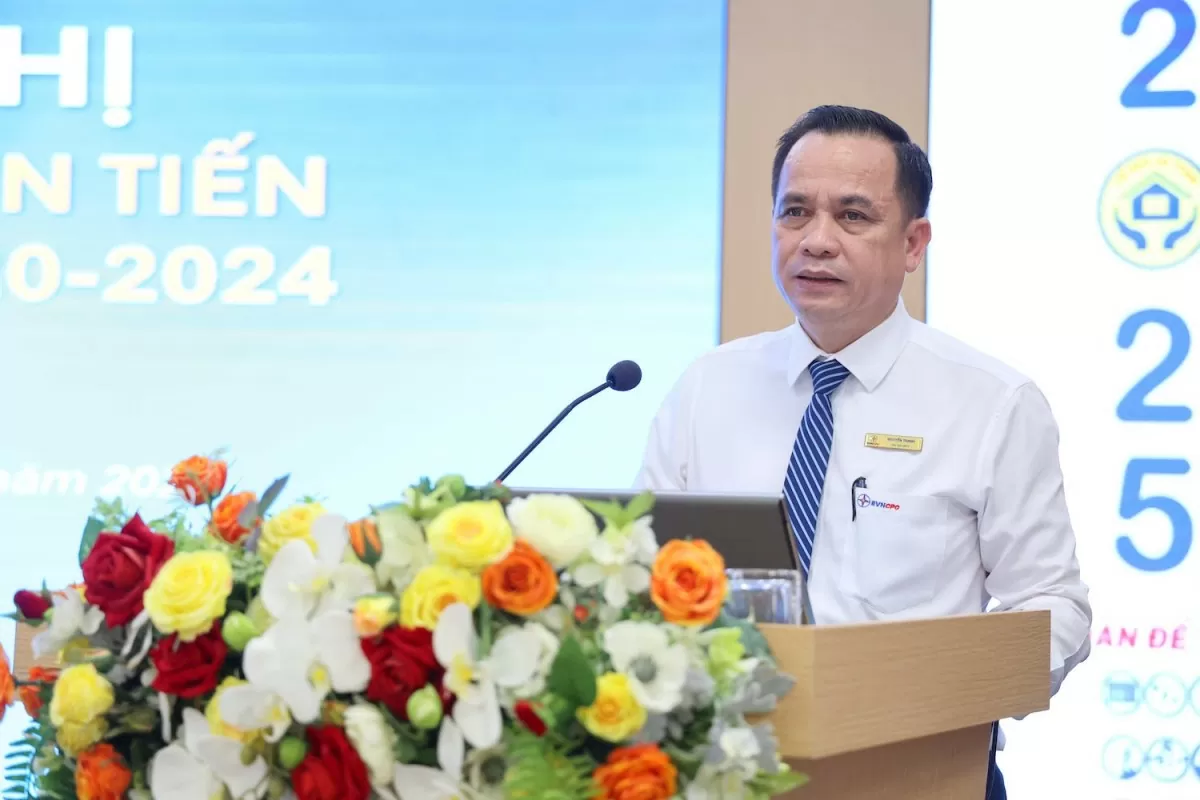 Bí thư Đảng ủy, Chủ tịch HĐTV EVNCPC Nguyễn Thanh phát biểu tại Hội nghị Bí thư Đảng ủy, Chủ tịch HĐTV EVNCPC Nguyễn Thanh phát biểu tại Hội nghị