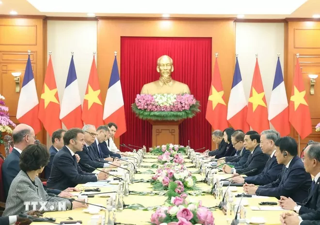 Tổng Bí thư Tô Lâm: Việt Nam coi trọng và mong muốn tăng cường hợp tác nhiều mặt với Pháp