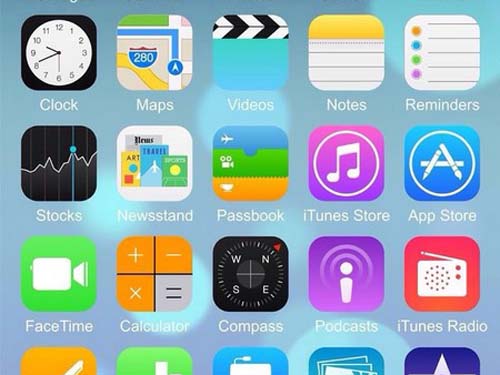 Ảnh giao diện iOS 8 đang hoạt động trên iPhone 6