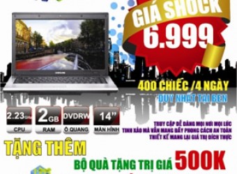 Ba ngày vàng của Laptop Samsung