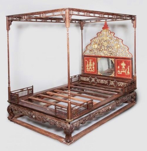 Toàn cảnh chiếc giường quý báu của vua Thành Thái nằm