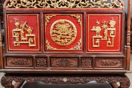 Các ô hộc trên long sàng