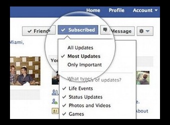 Facebook lấn sân Twitter với tính năng Subscribe
