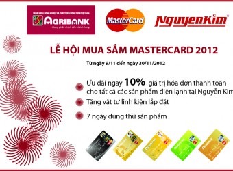 Khuyến mại hấp dẫn với thẻ MasterCard của Agribank