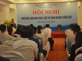 Hội nghị phổ biến văn bản pháp luật về kinh doanh xăng dầu