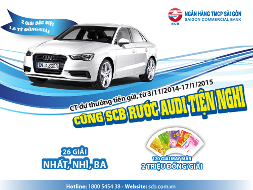 SCB tung khuyến mãi lớn “rước Audi”