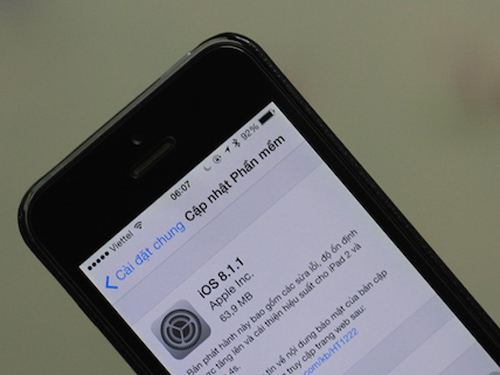 Apple phát hành iOS 8.1.1 cải thiện hiệu suất cho iPhone 4S