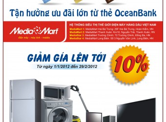 MediaMart ưu đãi lớn cho chủ thẻ OceanBank