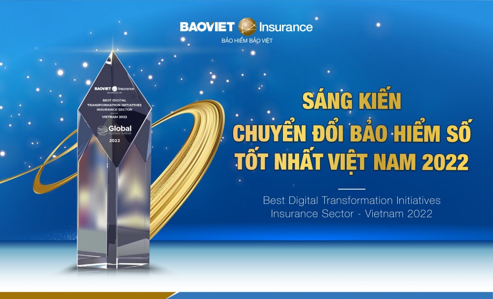 Tổng Công ty Bảo hiểm Bảo Việt nhận giải thưởng  “ Sáng kiến chuyển đổi bảo hiểm số tốt nhất Việt Nam năm 2022”