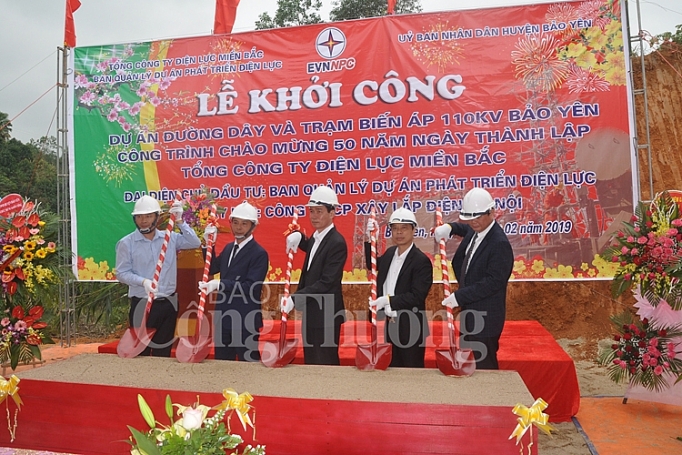 khoi cong tram bien ap 110kv khong nguoi truc dau tien tai bao yen