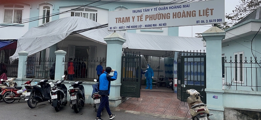 Ghi nhận công tác phòng chống dịch ở Hoàng Mai