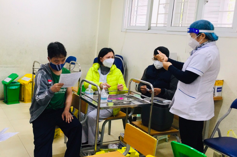 Ghi nhận công tác phòng chống dịch ở Hoàng Mai
