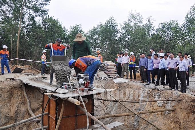 van phong bcd quoc gia ve dien luc kiem tra thi cong duong day 500kv quang trach doc soi