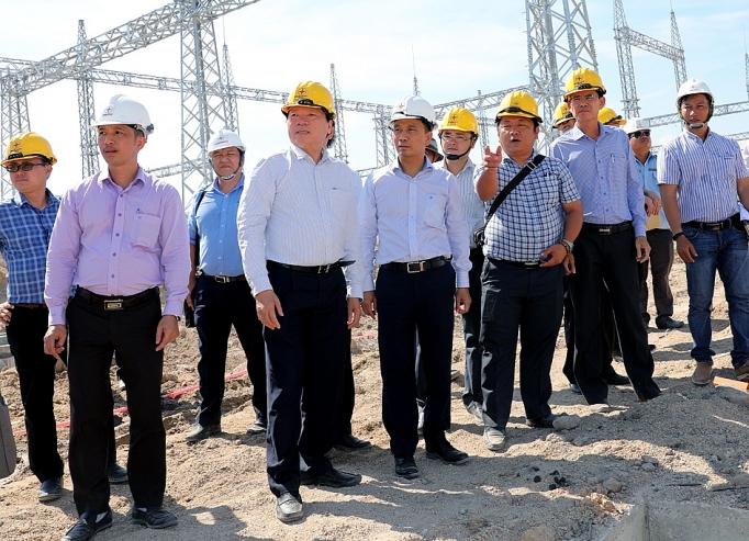 dong dien giai doan 1 tba 220kv ninh phuoc va dau noi dung tien do