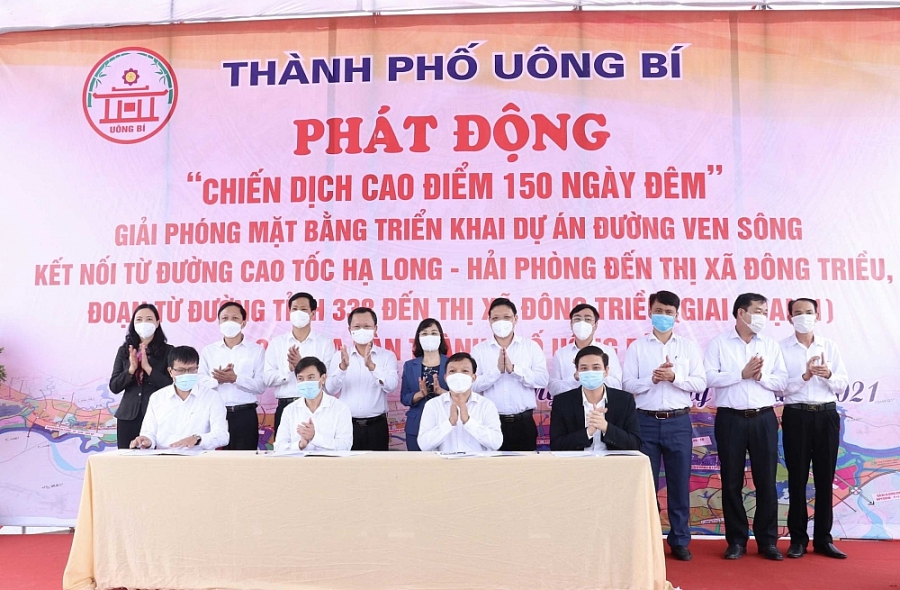 Quảng Ninh- Chiến dịch cao điểm 150 ngày đêm giải phóng mặt bằng đường ven sông