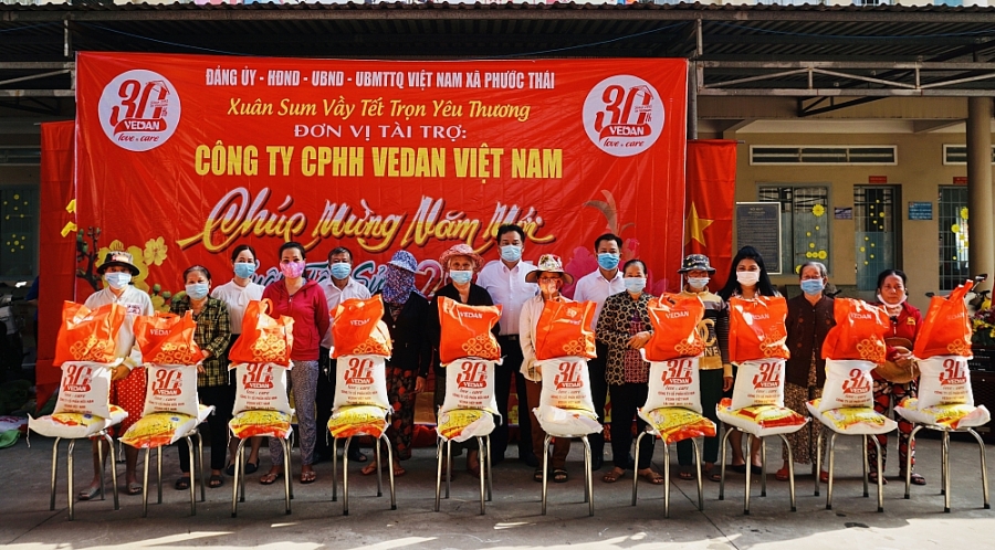 Vedan Việt Nam trao tặng 1.000 phần quà Tết cho người dân tỉnh Đồng Nai