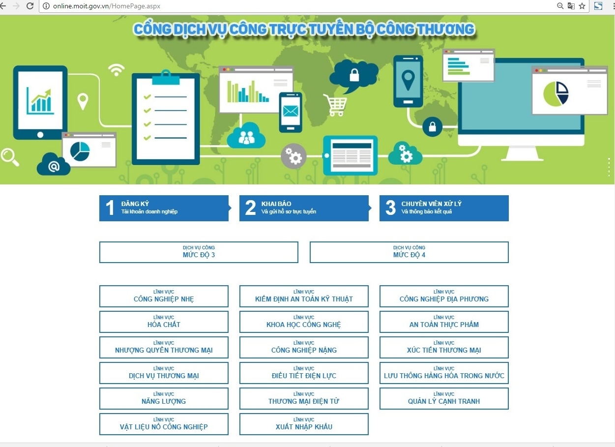 Bộ Công Thương: Đăng ký hợp đồng qua dịch vụ công trực tuyến tăng 76%