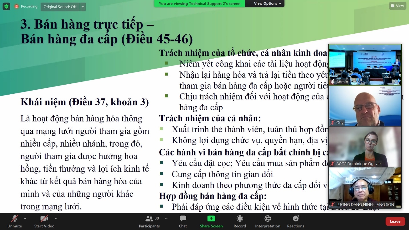 Bộ Công Thương tiếp tục lấy ý kiến hoàn thiện pháp luật về bảo vệ người tiêu dùng