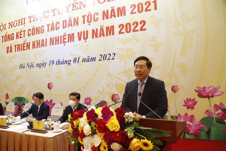 Tổng kết công tác dân tộc năm 2021, triển khai nhiệm vụ công tác năm 2022