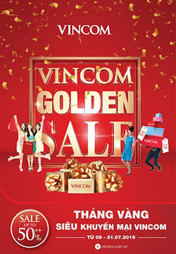 Vincom khuyến mại vàng