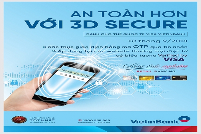 vietinbank bao mat toi uu the visa bang 3d secure