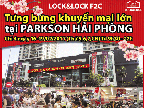 Lock&Lock khuyến mại lớn tại thành phố Cảng Hải Phòng