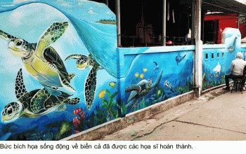 akzonobel dong hanh cung du an ve tranh vi bien dao que huong
