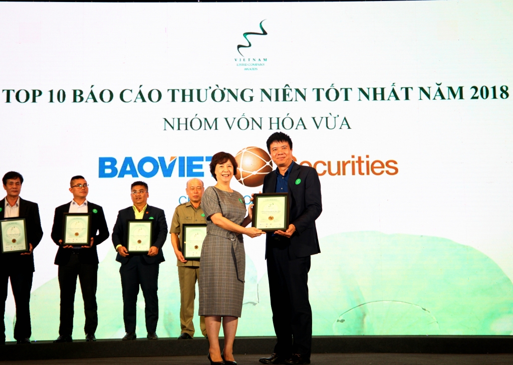 BVSC lọt Top 10 báo cáo thường niên tốt nhất- nhóm vốn hóa vừa