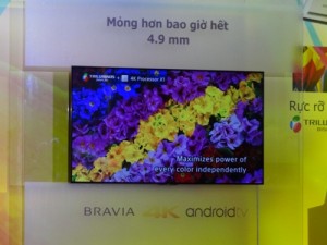 Sony Việt Nam ra mắt TV 4K Android siêu mỏng